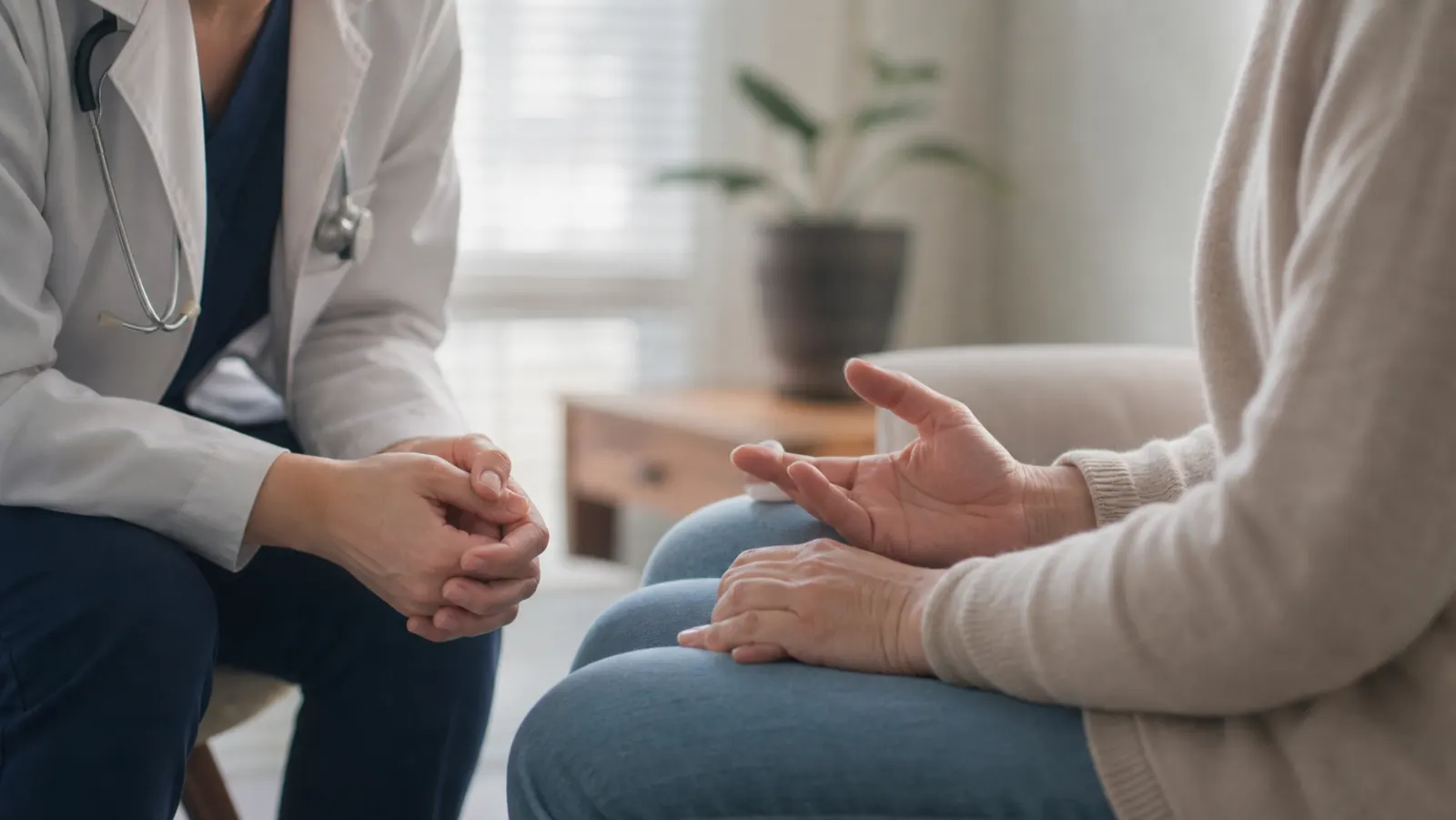 Clinic staff focused on the human moments that require a person, not automation