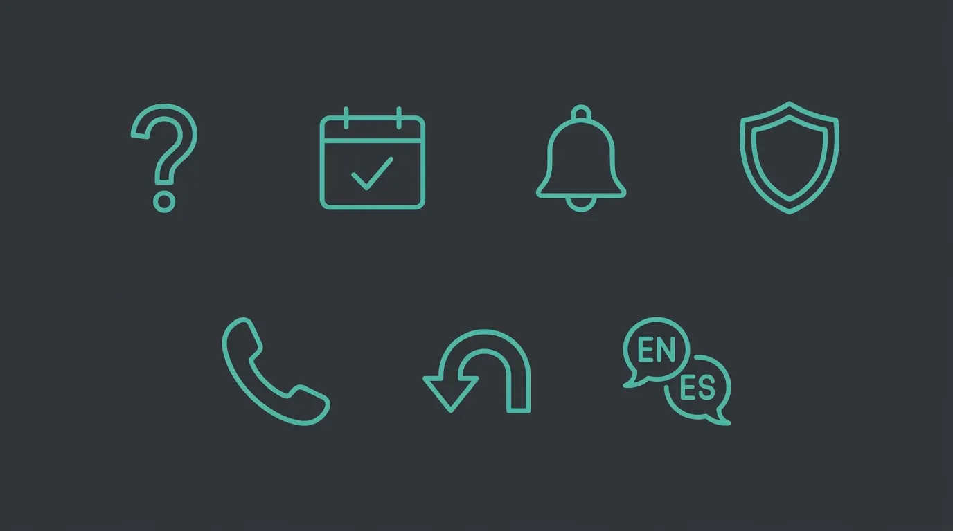 Seven front-desk tasks handled by an AI receptionist for medical tourism clinics