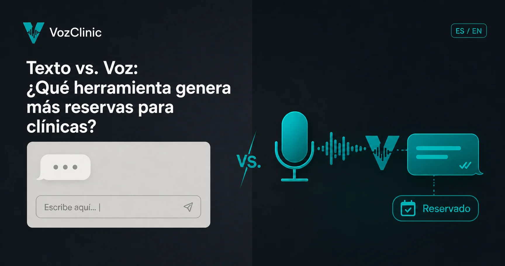 Comparación de recepcionista de IA vs chatbot para clínicas: la voz y lo bilingüe ganan